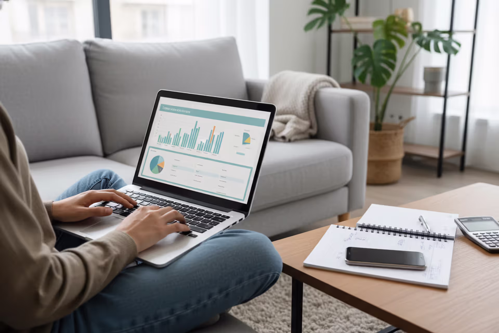 Person comparing car loan prequalification offers on a laptop at home